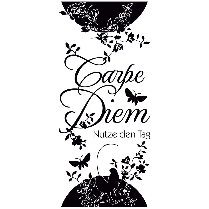 Adesivo murale - striscia carpe diem