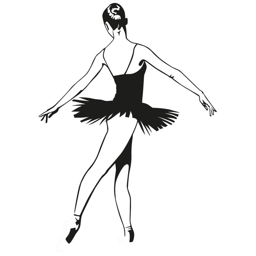 Adesivo murale - Ballerina 2