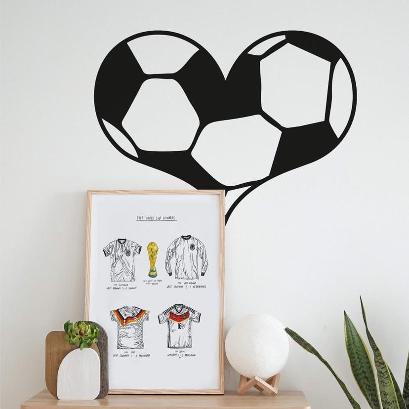 Sticker mural - Coeur Football