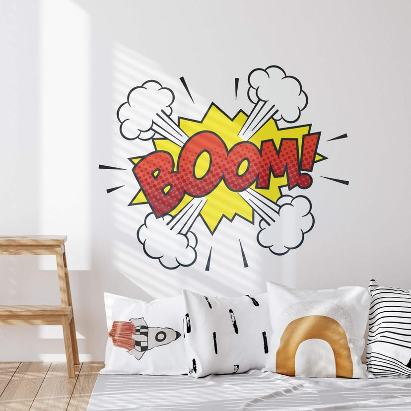 Muursticker Comic Soundeffect - Boom