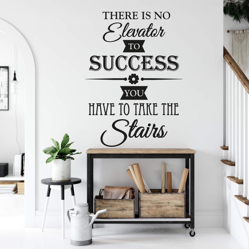 Wallsticker -   There is no elevator...