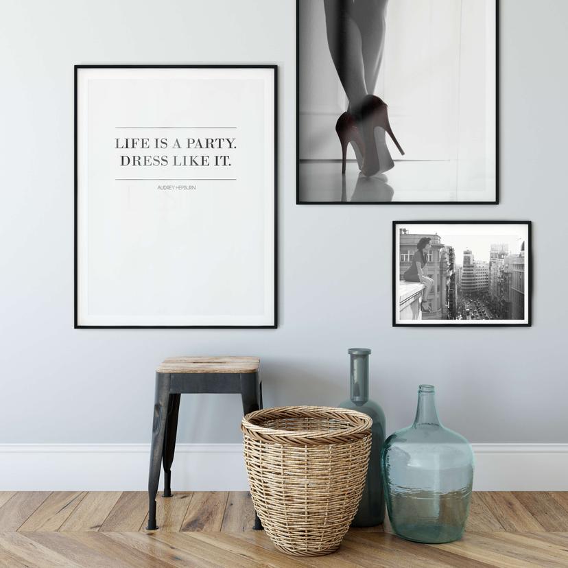 Poster Audrey Hepburn - Life is a party