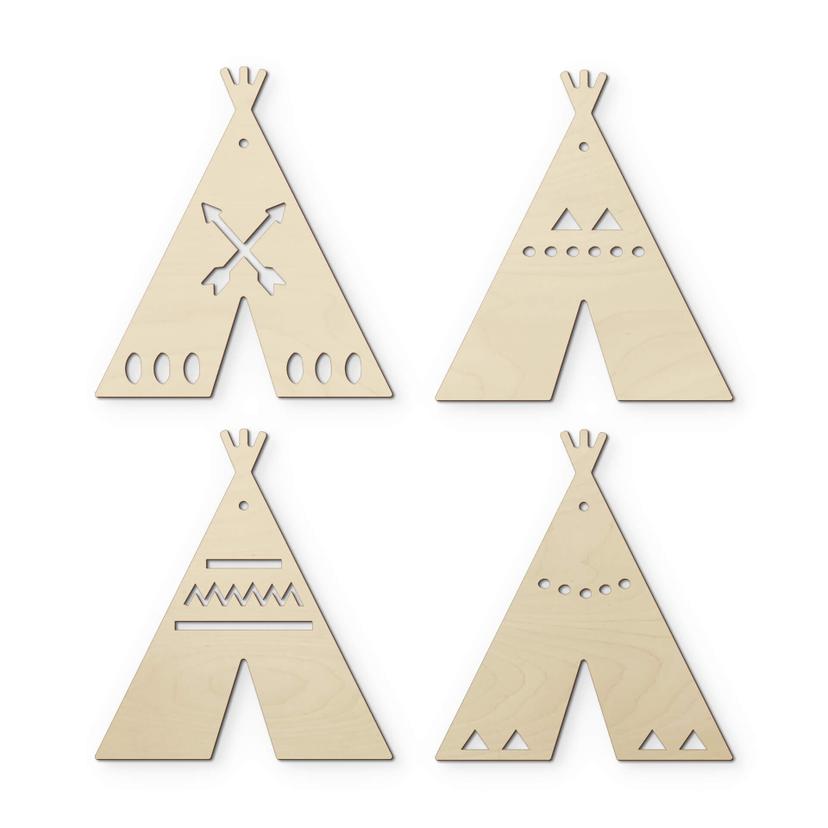 Decorazione in legno + corda - Tende