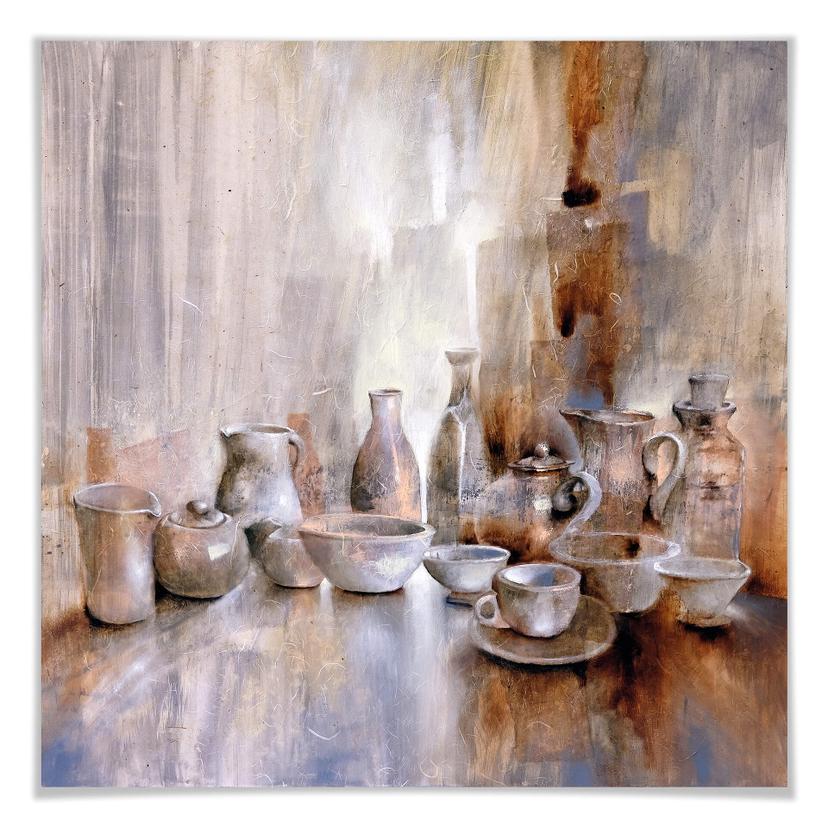 Póster Schmucker - Bodegón con tetera 02