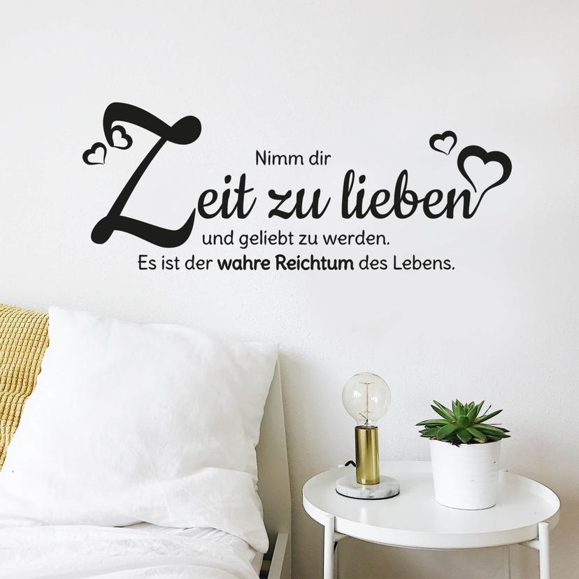 Wandtattoo Nimm dir Zeit zu lieben...