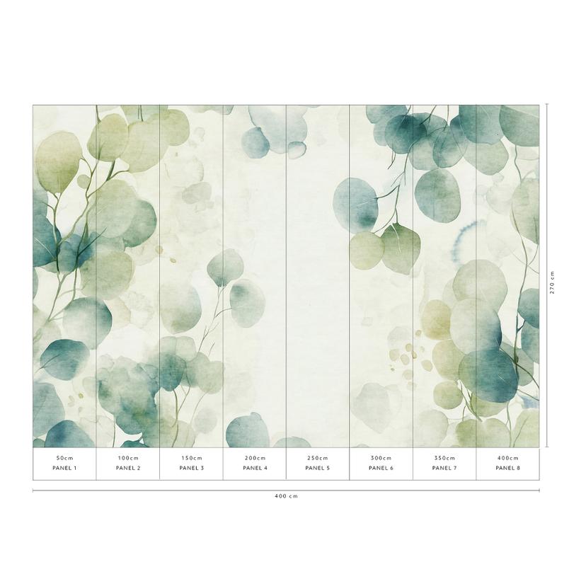 Guido Maria Kretschmer Fotomurale Green Whisper- Art Edition 2 verde