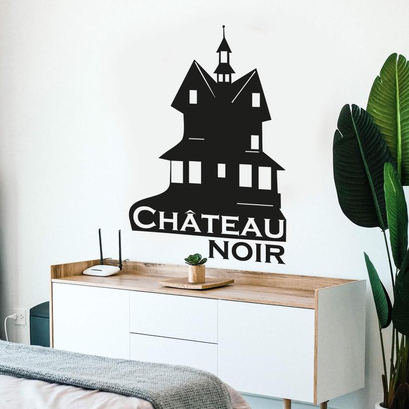 Sticker mural - Château noir