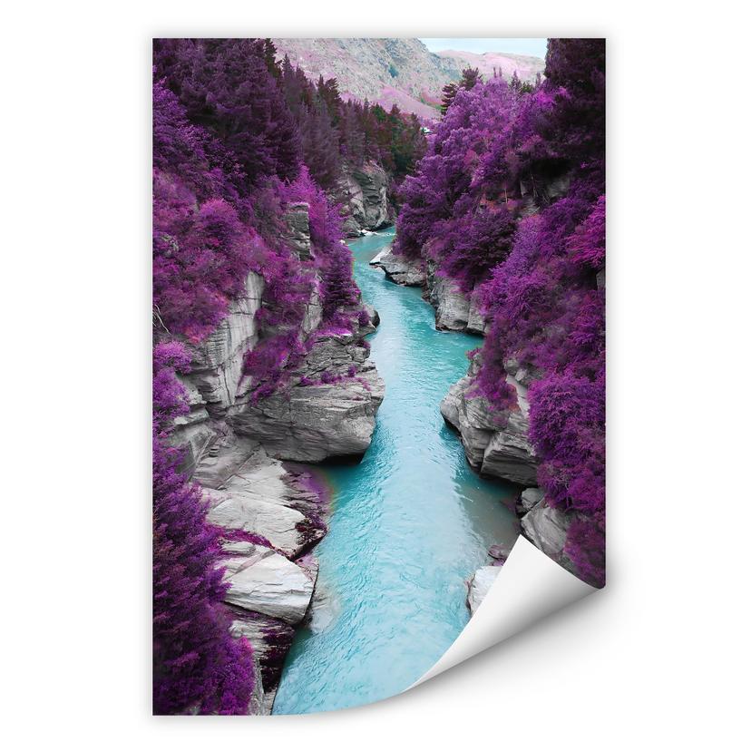 Zelfklevende Poster Kawarau River