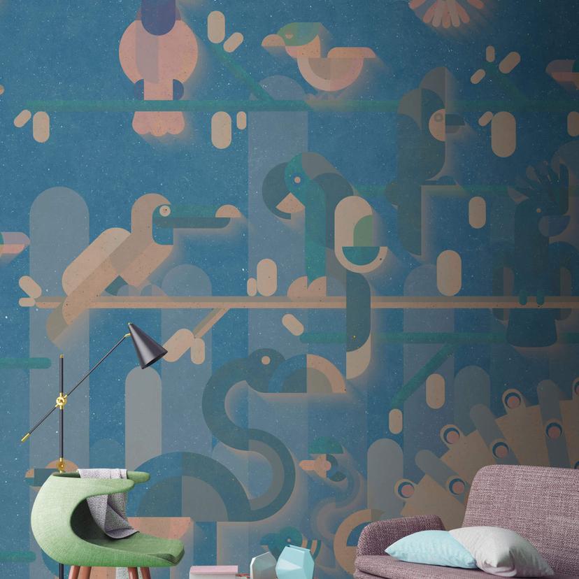 Livingwalls papier peint photo Walls by Patel flamingo 1