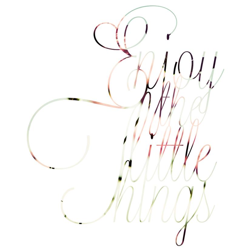 Adesivo murale - Enjoy the little Things
