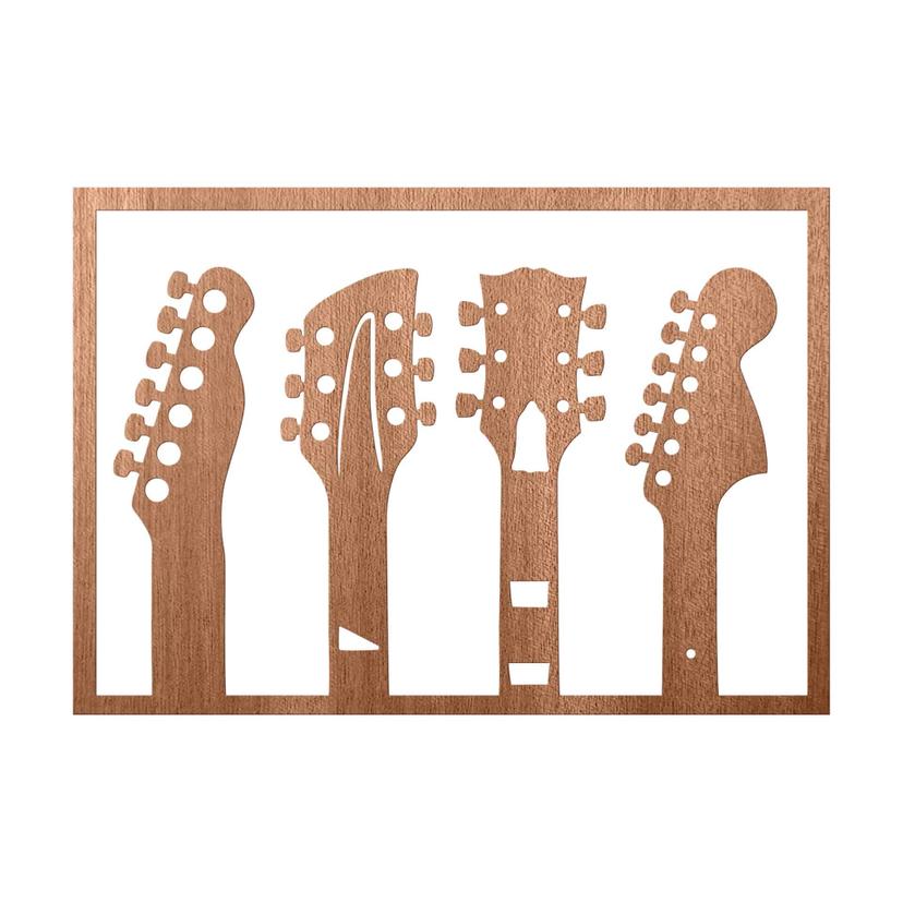 Decoro in legno Chitarra - Testata