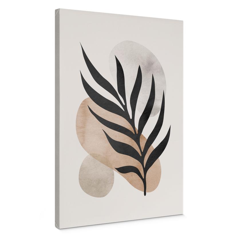 Canvasbillede Botanisk silhuet med kunstnerisk geometri - Costa