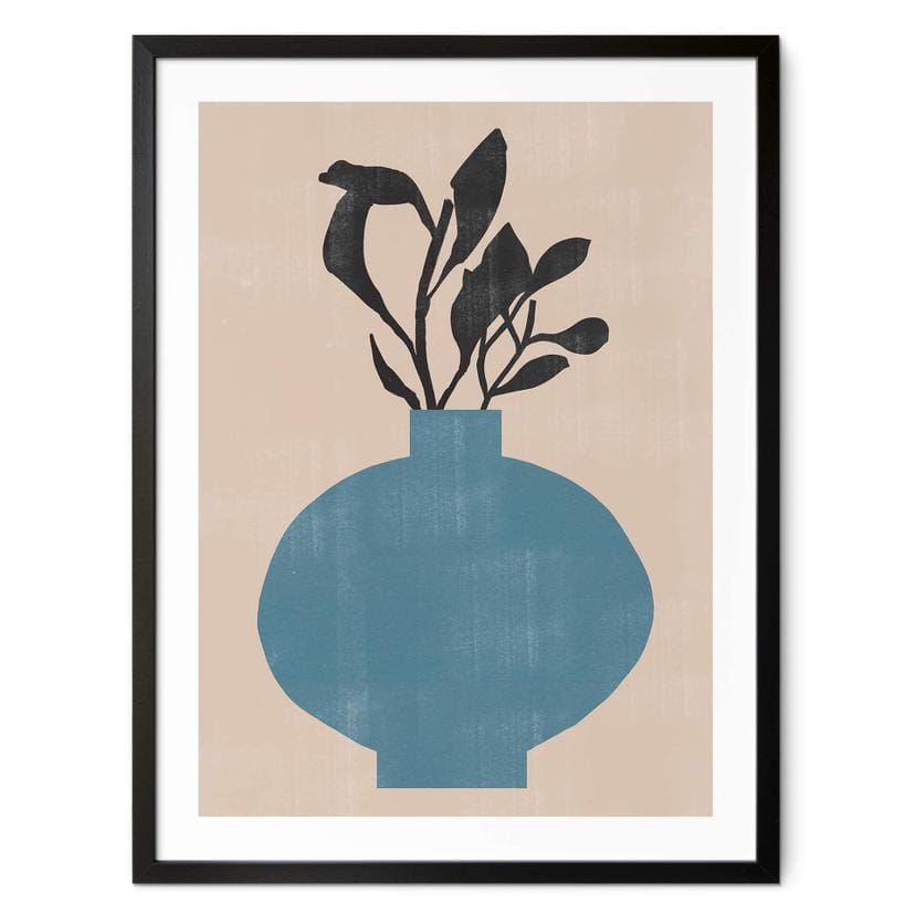 Póster The Miuus Studio - Jarrón bola azul