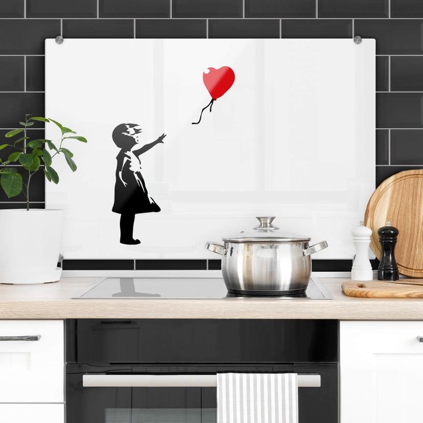 Stænkplade - Banksy - Girl with the red balloon