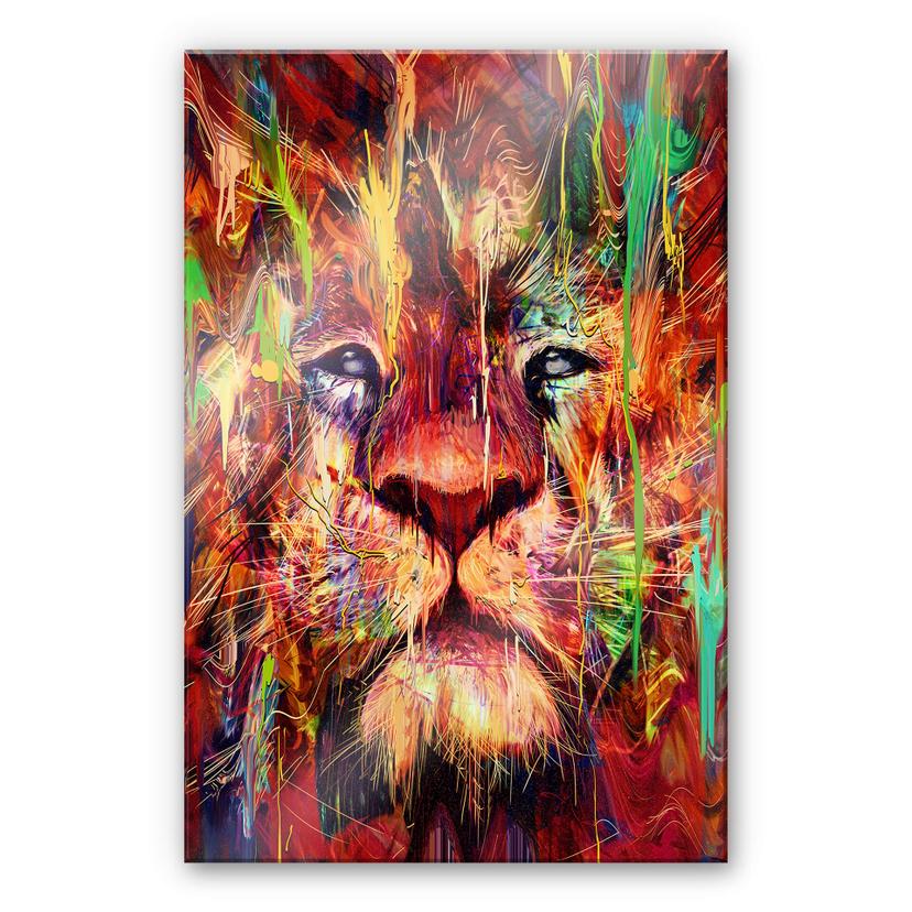 Akrylbillede Nicebleed - Lion Red