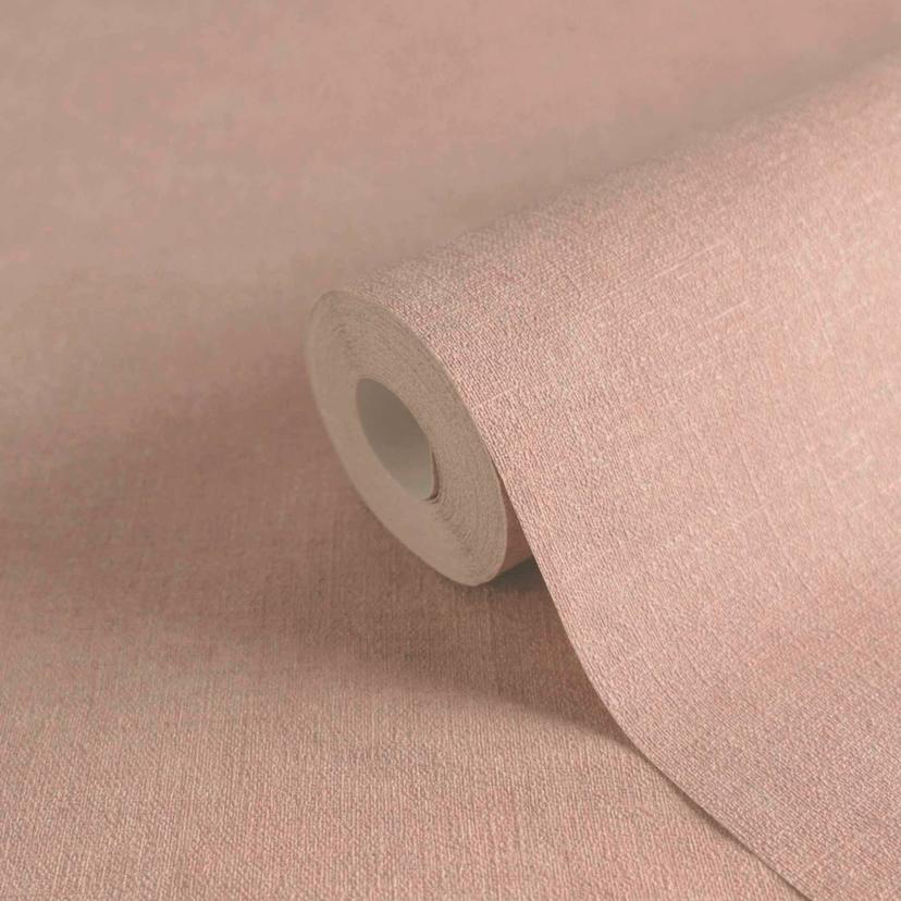 Carta da parati liscia testurizzata beige - Elegante carta da parati liscia a trama fine - Carta da