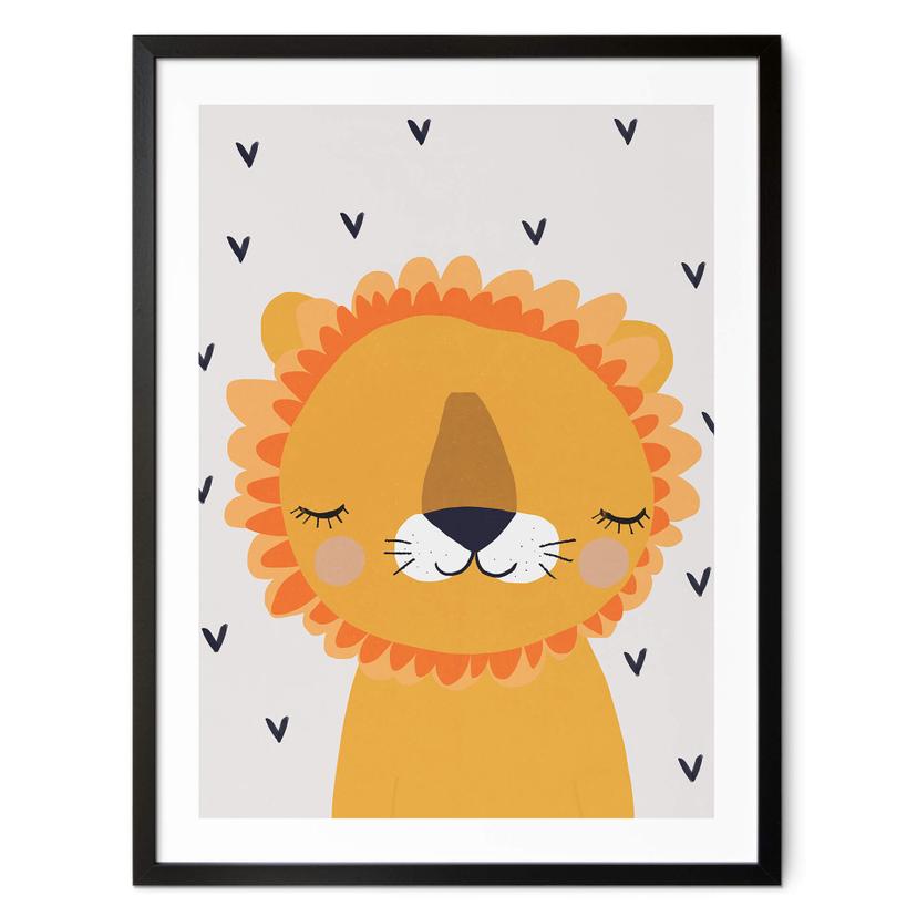Póster infantil Treechild - Pequeño león