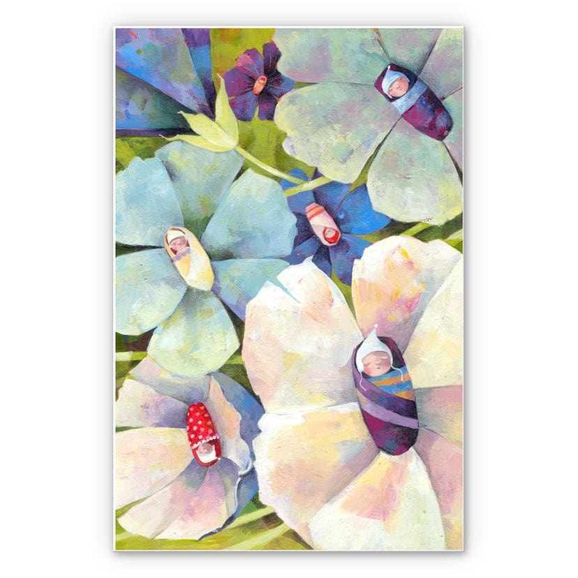 Wandbild Blanz - Blütenbabies