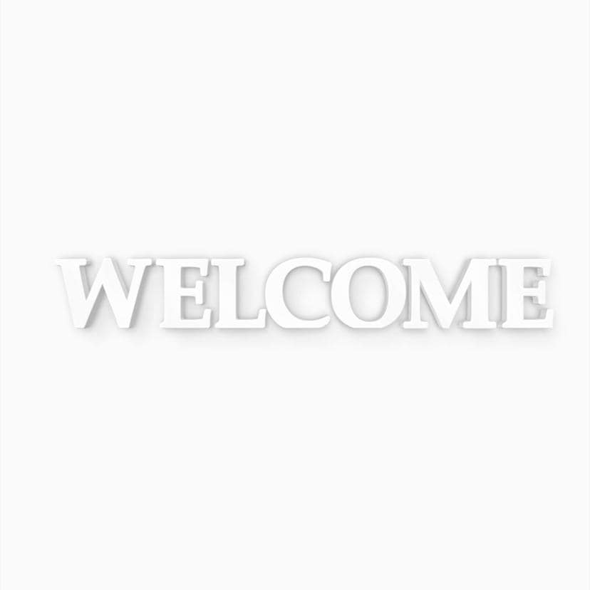 Dekorativa bokstäver 3D Welcome