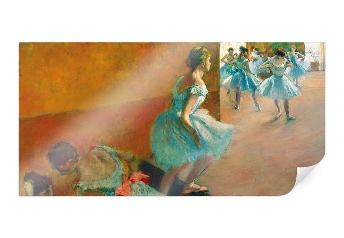 Poster Degas - Tänzerinnen auf einer Treppe - Panorama