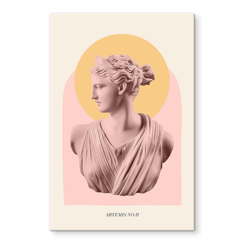 Akrylbillede Statue af gudinden Artemis - Grace Digital Art