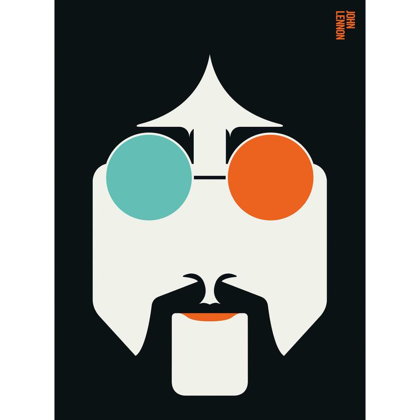 Livingwalls papier peint photo ARTist Lennon orange