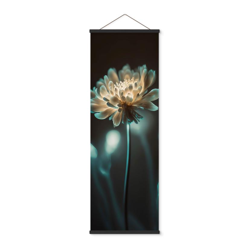 Tekstil plakat Lysende blomsterhjerte - Treechild - Panorama