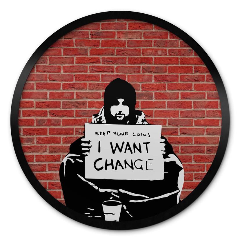 Plakat Banksy - Keep Coins