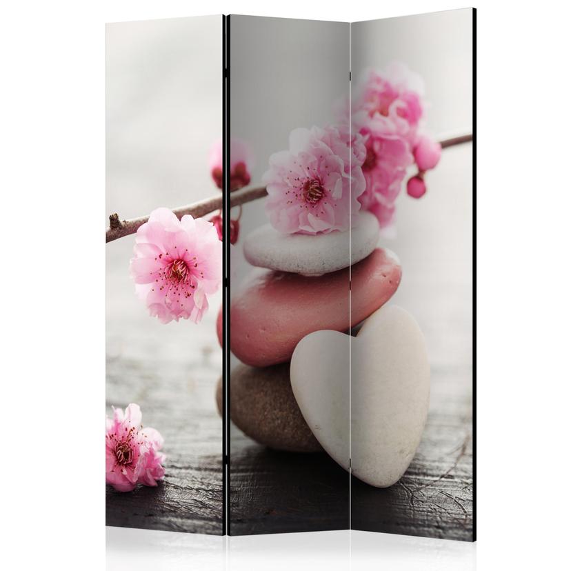 Rumdeler - Blomstret Zen-delikatesse, 3-delt - 135x172 cm