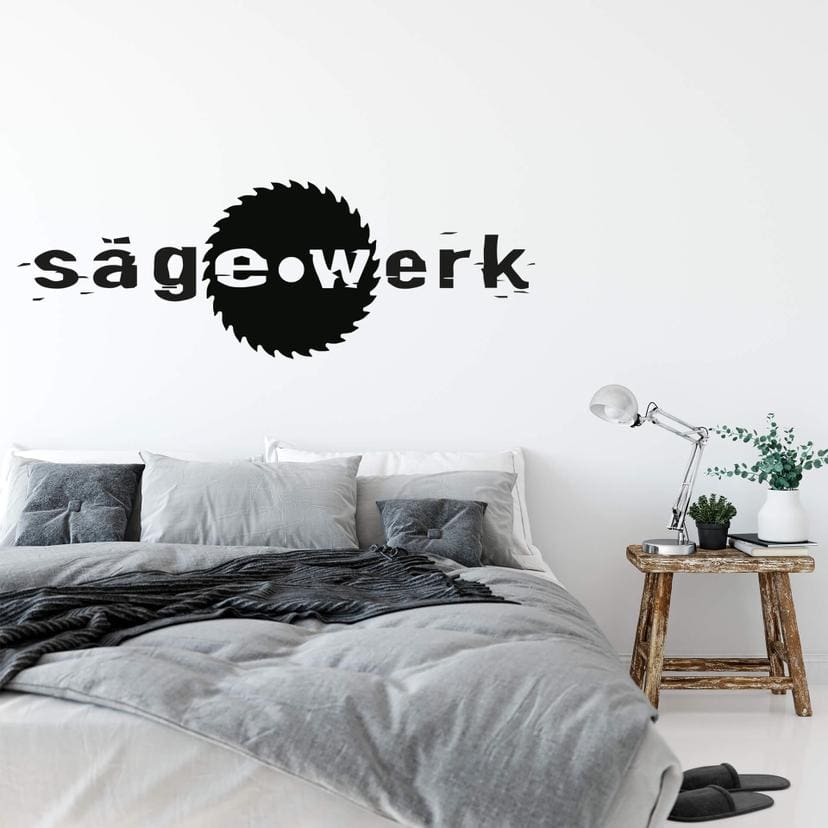 Wandtattoo Sägewerk