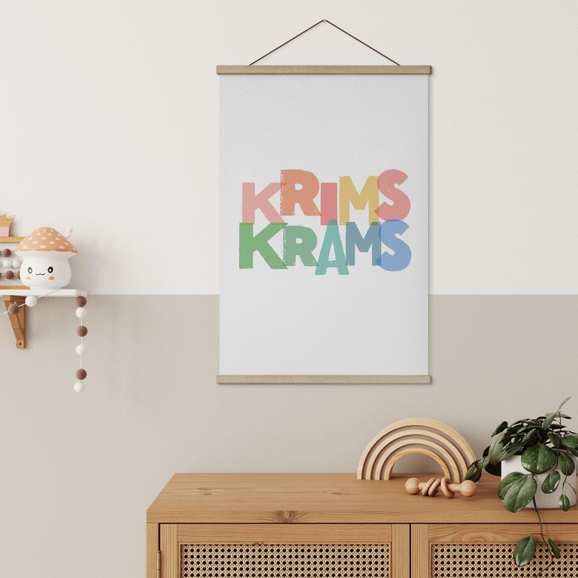 Stoffbild Krimskrams