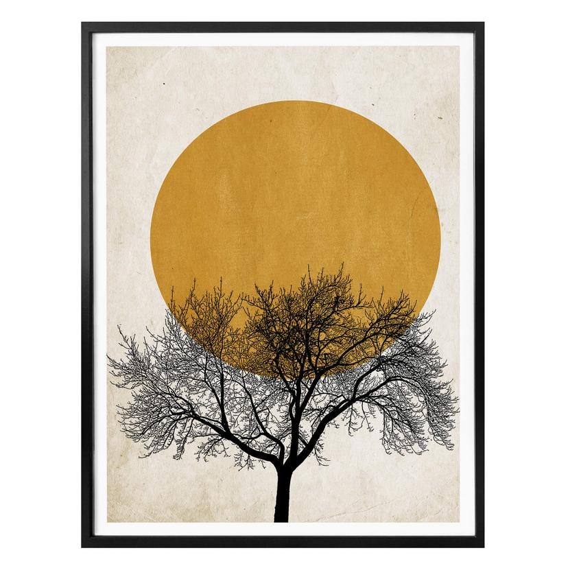 Póster Kubistika - Mañana de invierno
