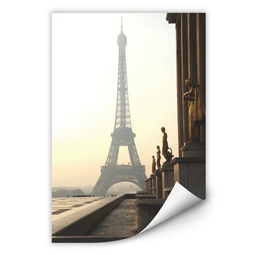 Poster autocollant - W - Bonjour Paris