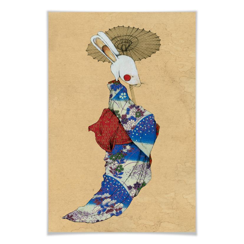 Poster - Loske - Lapin geisha 01