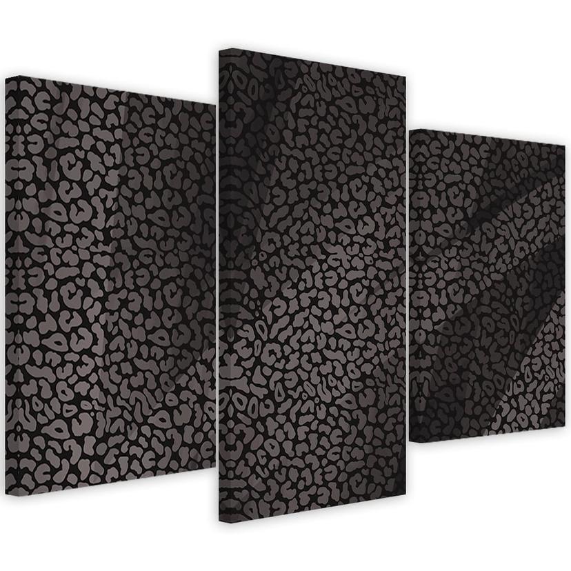 3 stykke lærredsprint, Leopard Leopard Pels Patches Mønster