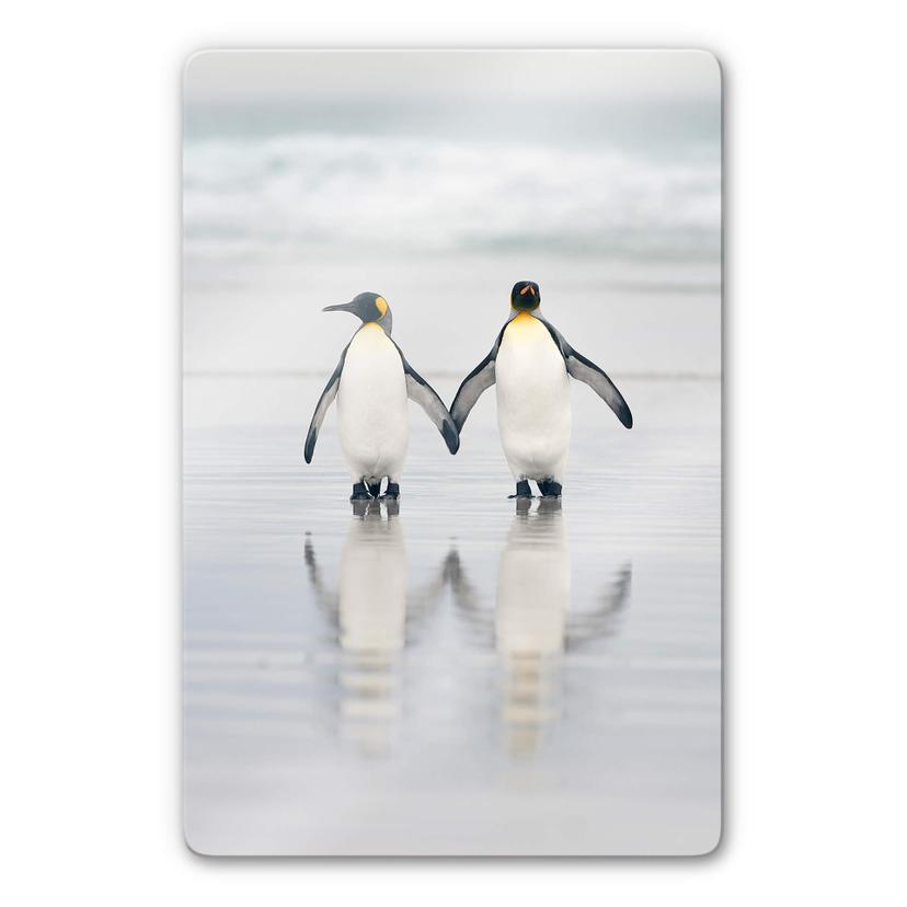 Glasschilderij Raga - Friends