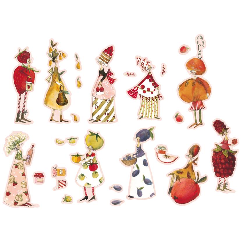 Adesivo murale Leffler – Frutti per marmellata