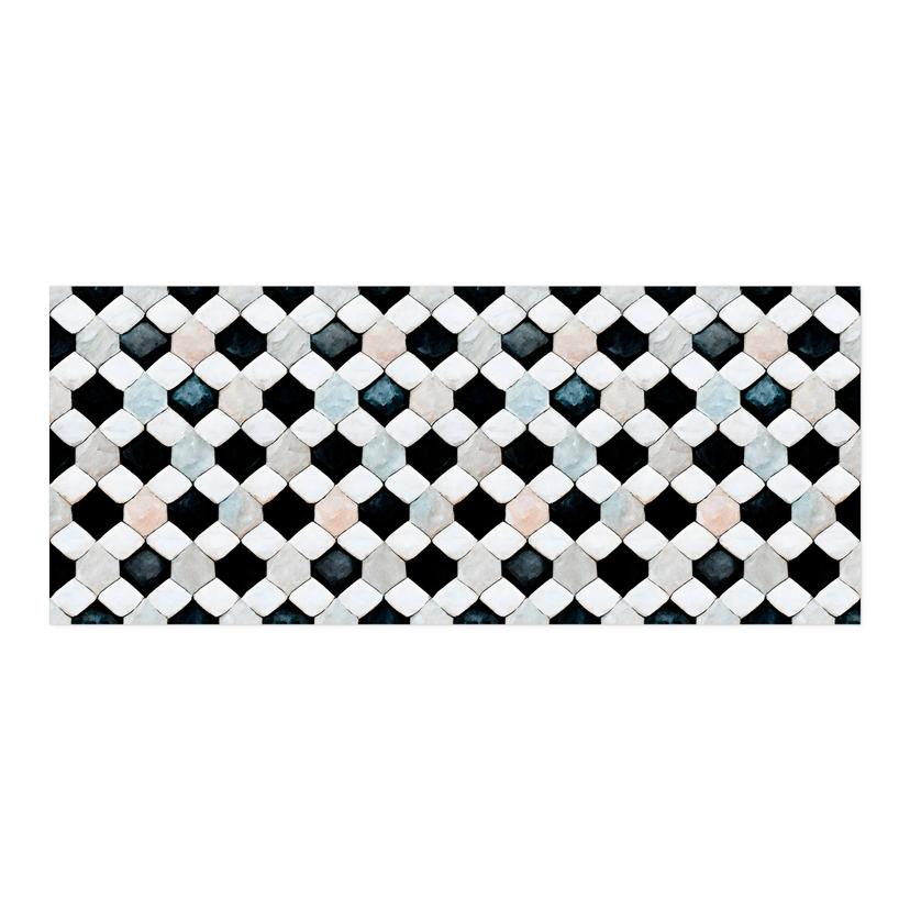 Selbstklebende Küchenrückwand Geometrisches Muster mit Rautensteinen - Treechild