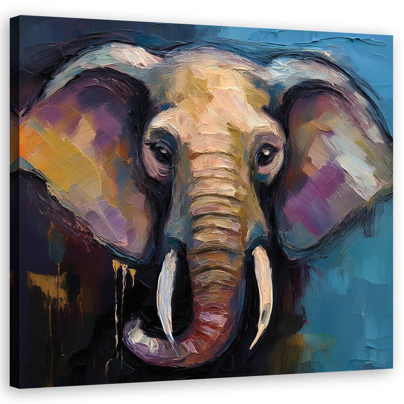 Leinwandbild Elefant Tiere Afrika