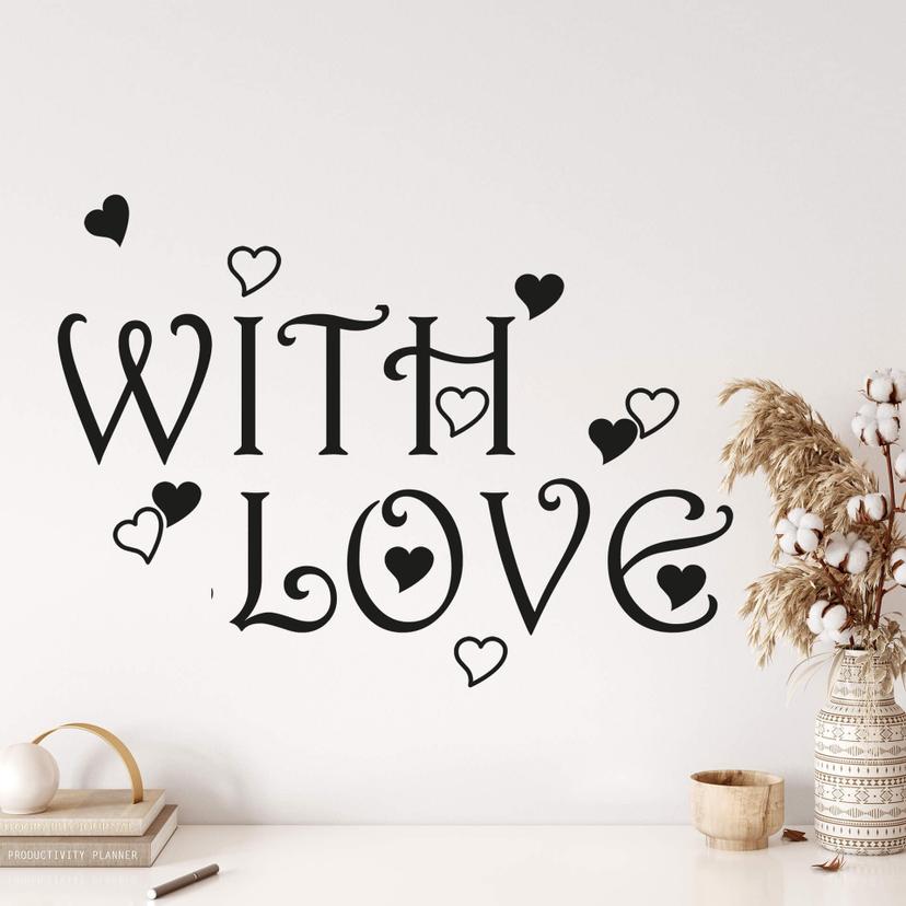 With Love wallsticker