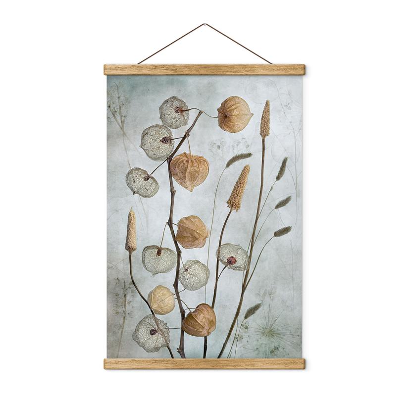 Tekstil plakat Tørrede lanterneblomster - Disher