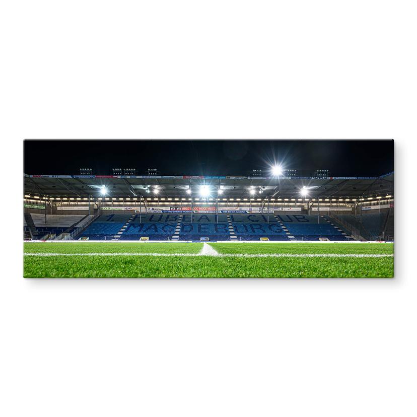 Glasbillede - FC Magdeburg Stadium by Night