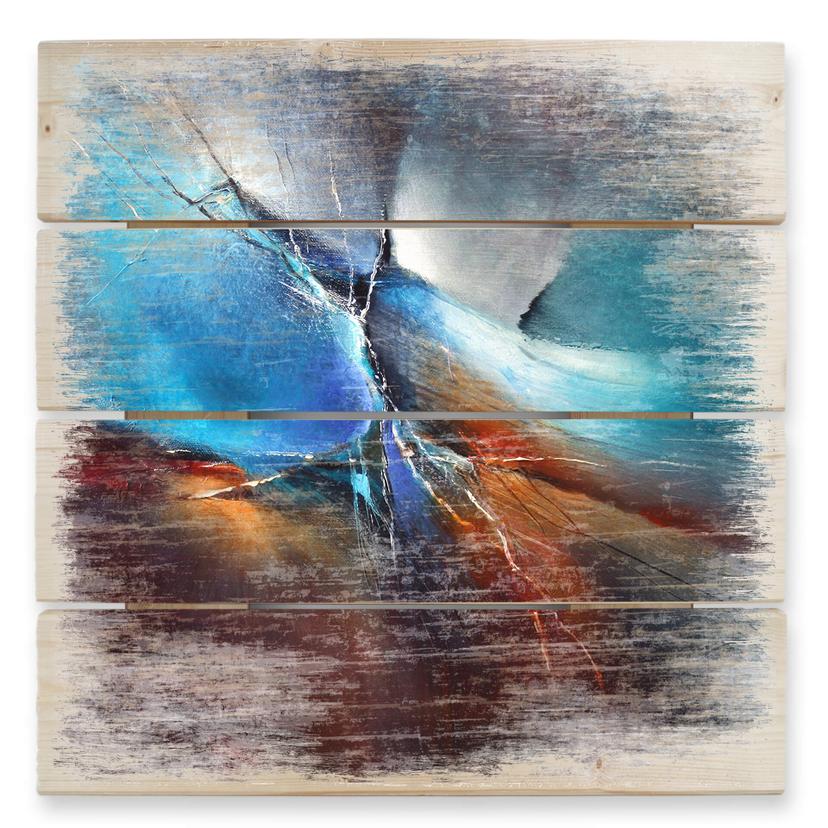 Cuadro de madera Schmucker - Primavera en el Eistobel - 40x41,5 cm