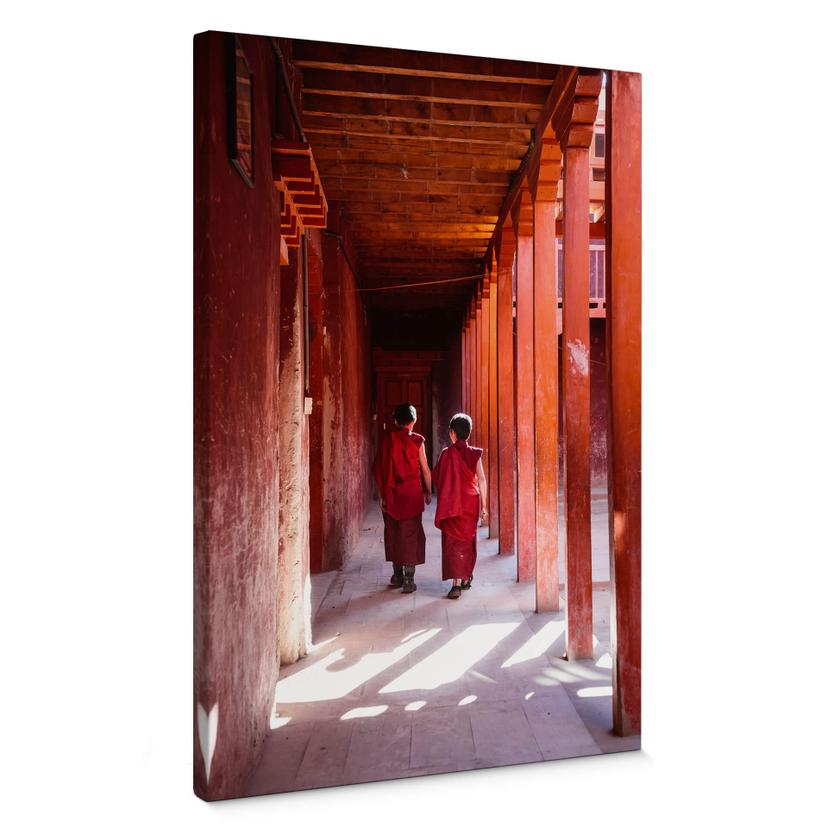 Lienzo Colombo - Monjes en Nepal