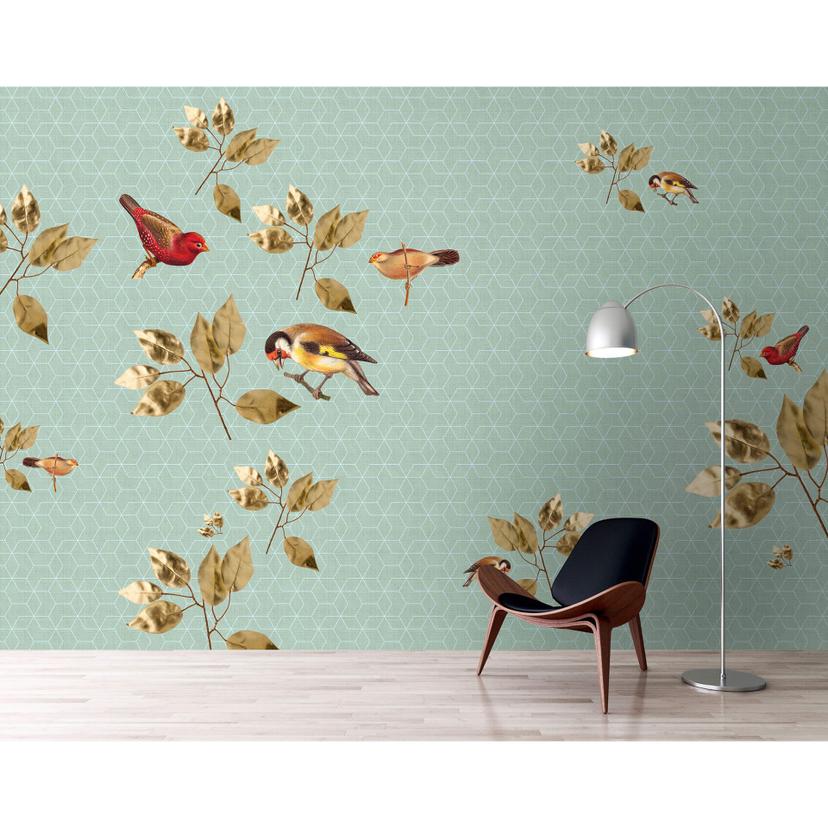 Livingwalls Fototapet Walls by Patel 2 brilliant birds 2