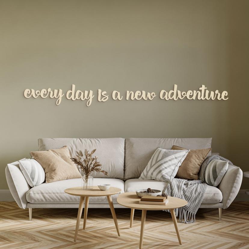 Vægdekoration Popler træ Every day is a new adventure