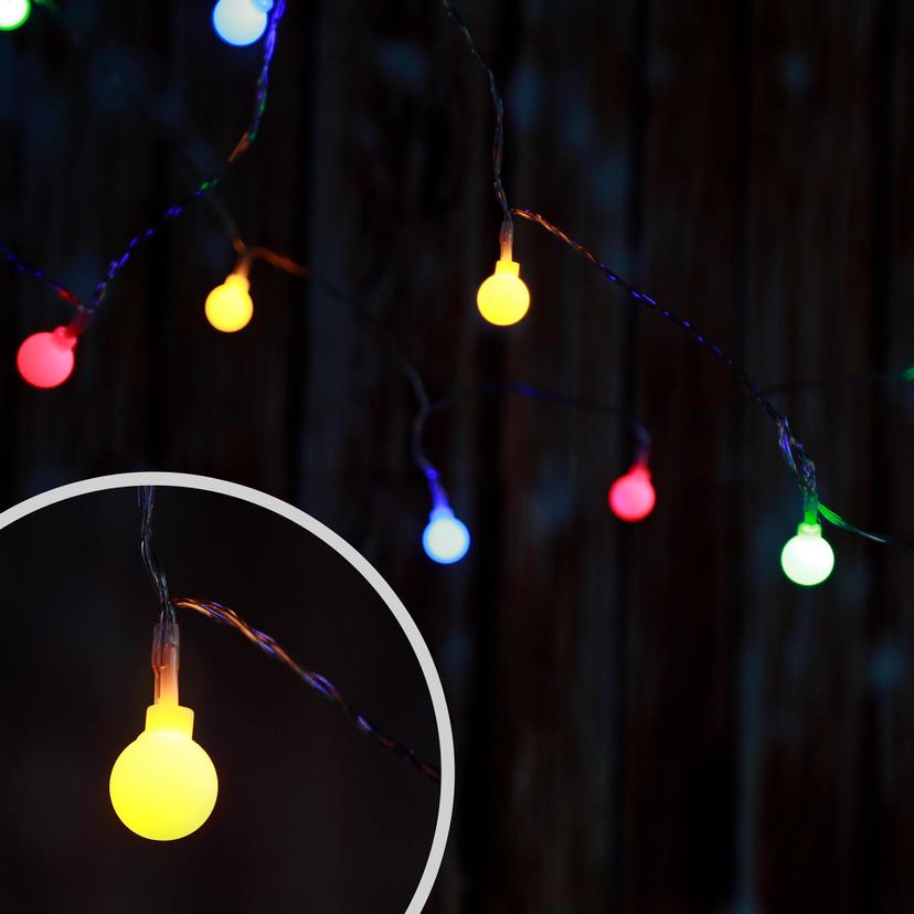 LED Lichterkette Kugeln mehrfarbig