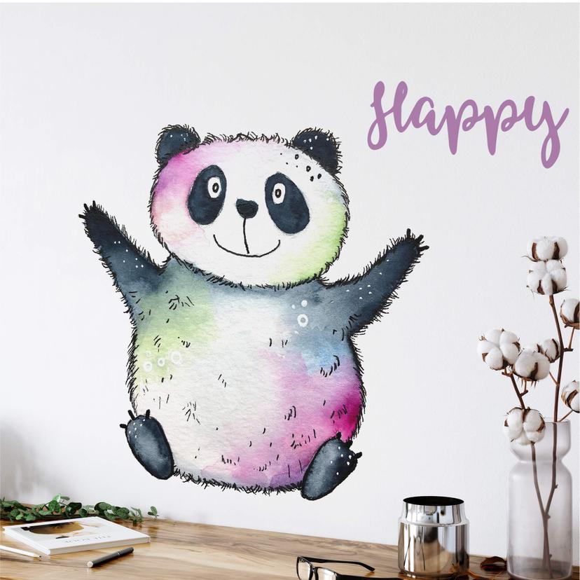 Adesivo murale Hagenmeyer- Happy Panda
