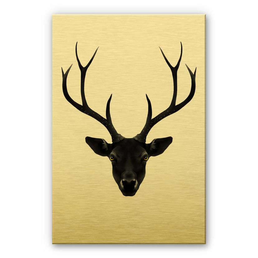 Alu-Dibond goud effect - Ireland - Black Deer