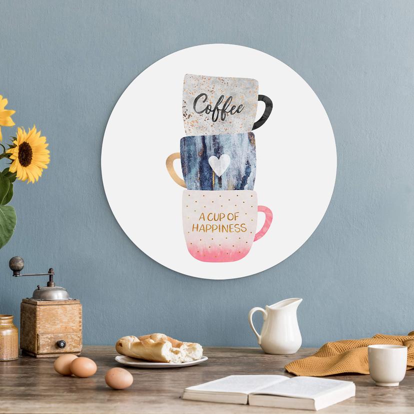 Alu-Dibond Fredriksson - A Cup of Happiness